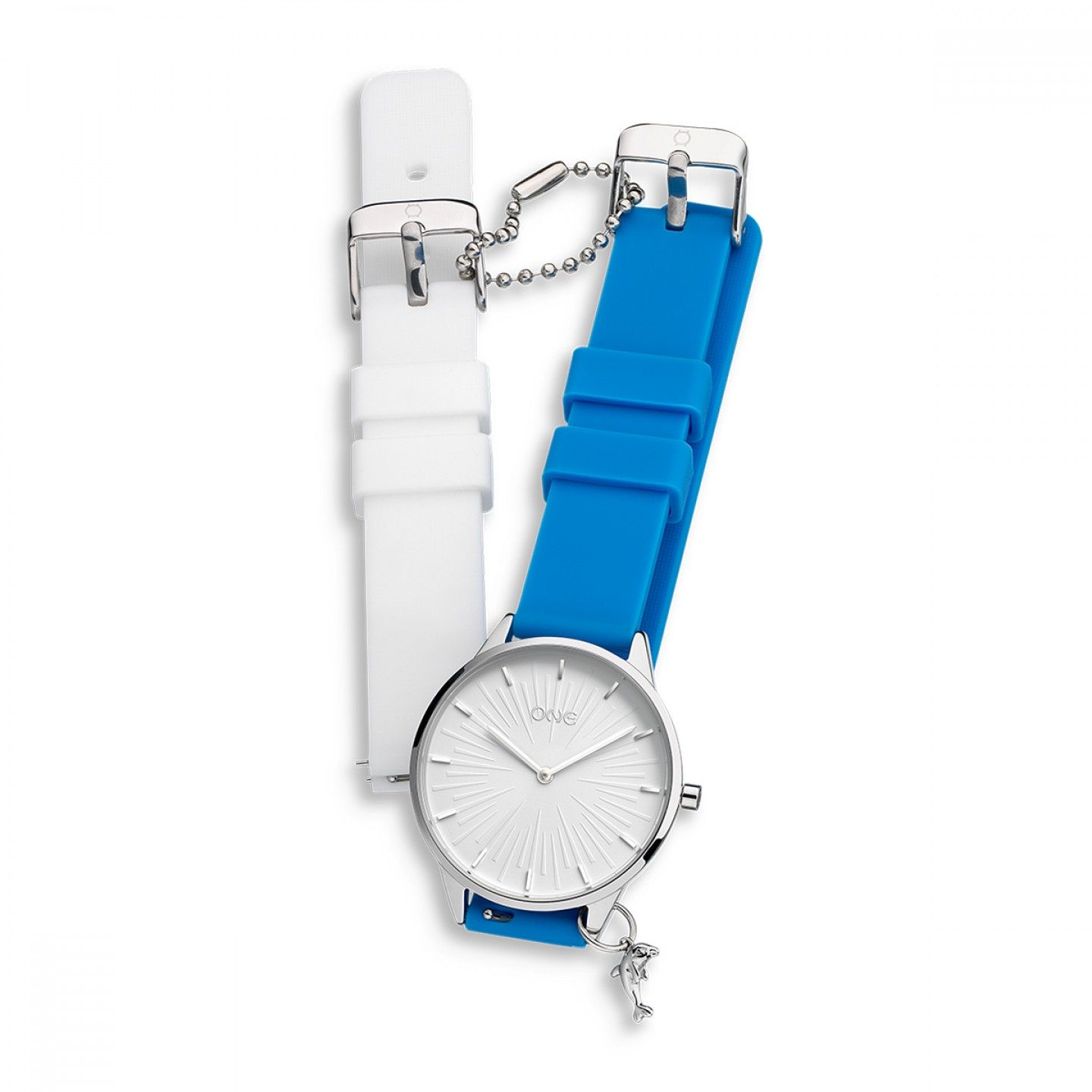 Relógio One Summer Vibes Azul e Branco