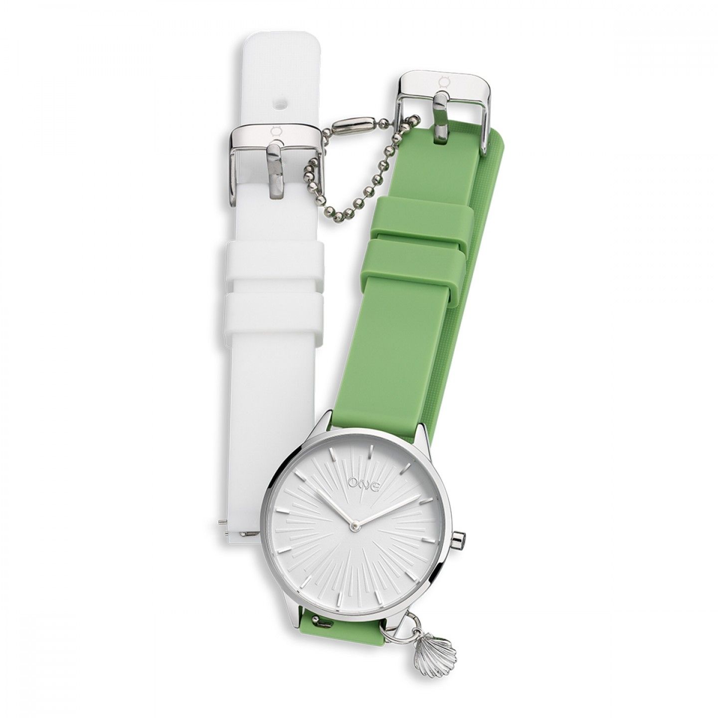Relógio One Summer Vibes Verde e Branco