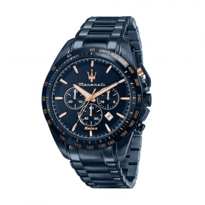Relógio Maserati Solar Azul -Ourivesaria Júlio